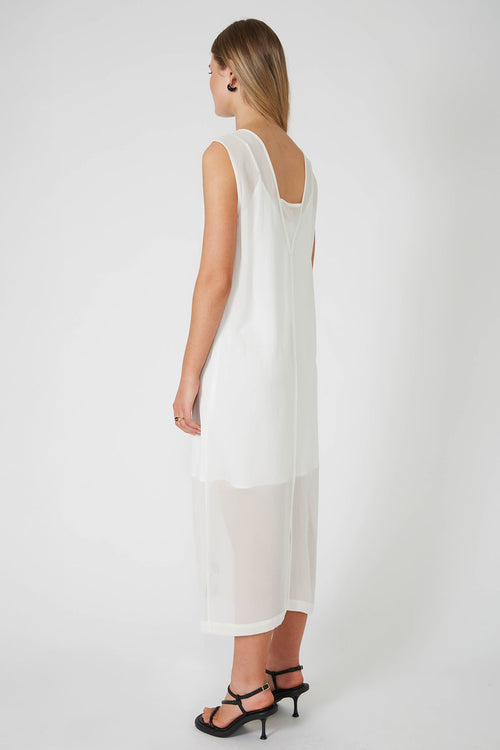 element midi dress / vintage white