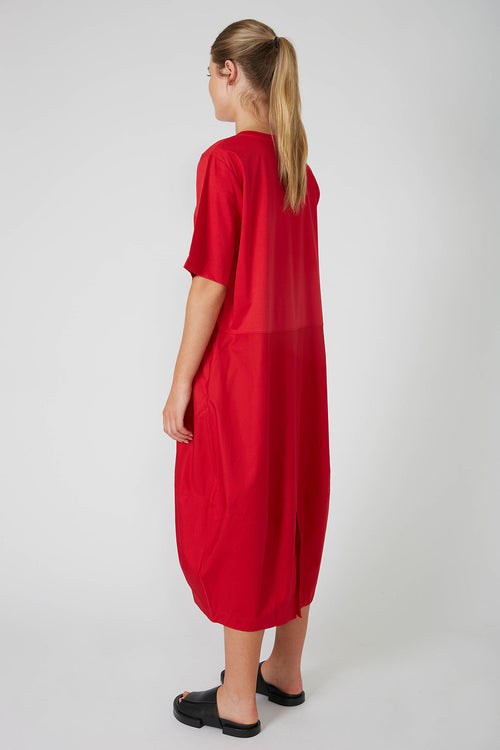 headspin dress / deep red