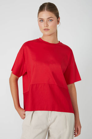 headstart tee / deep red