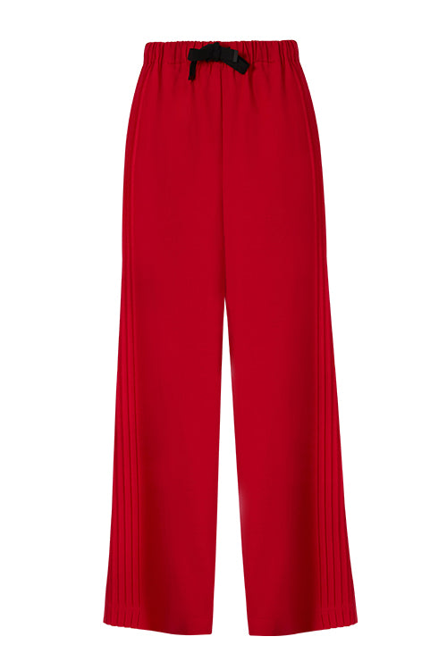 sear pintuck pant / rouge red