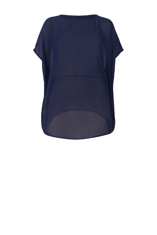 spin tee / sapphire blue