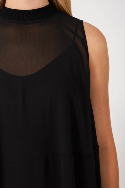 air sleeveless dress / black