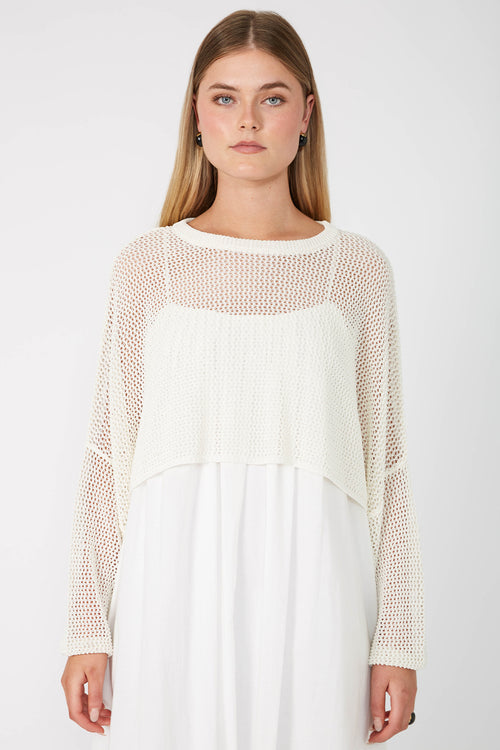 croppy crochet sleeve / ivory
