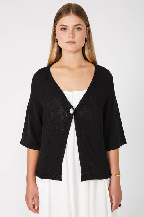 entice cardi / black