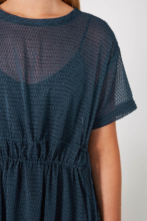 wisp midi dress / indigo navy