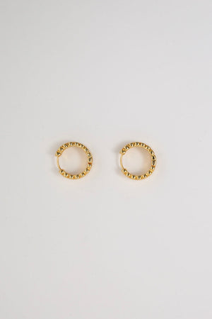 pillar earring / gold