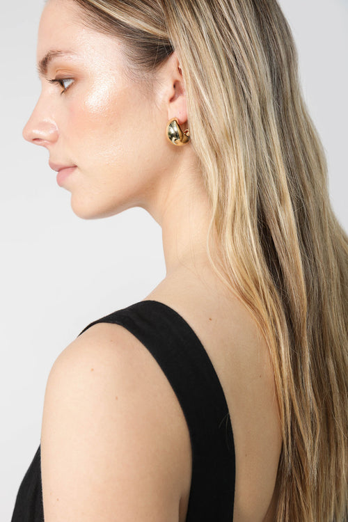 orb earring / gold
