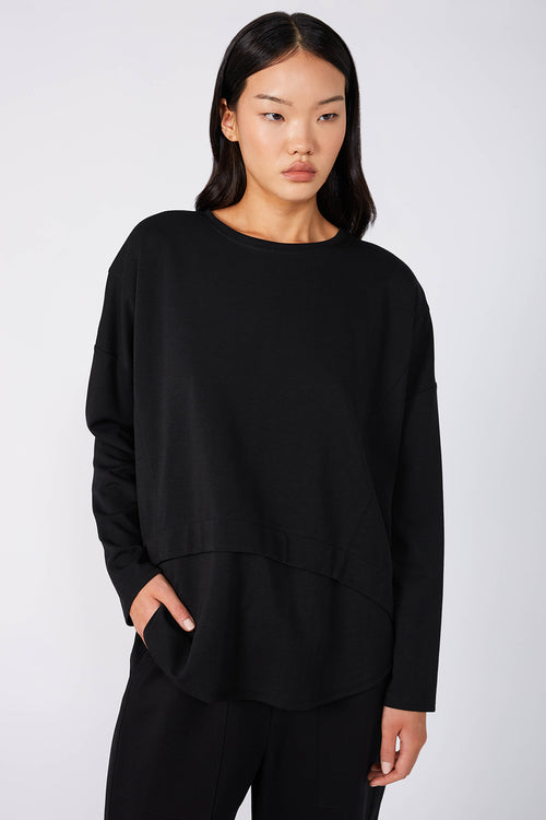 overturn top / black