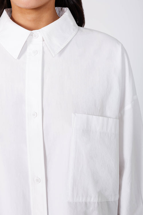 untold oversize shirt / white