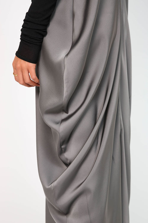 bay dress / gunmetal grey