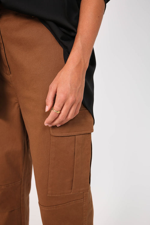 brigade pant / tan brown
