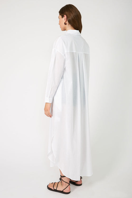daylight shirt dress / white