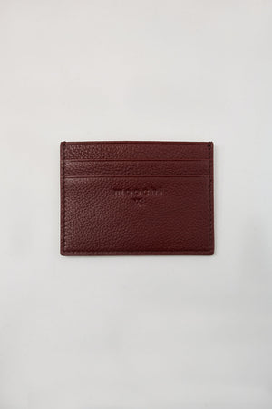 pebble card holder / crimson red