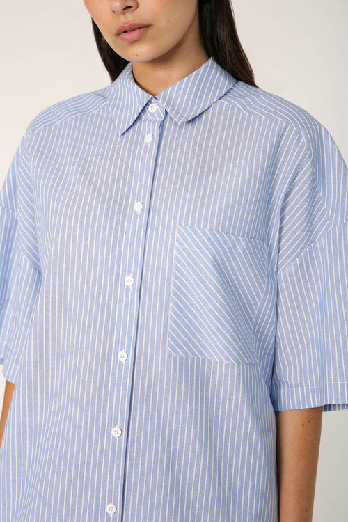 actually shirt / blue|white stripe