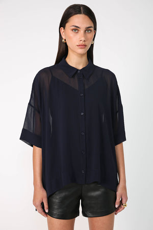 accord shirt / blue noir