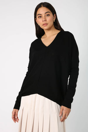 step sweater / black