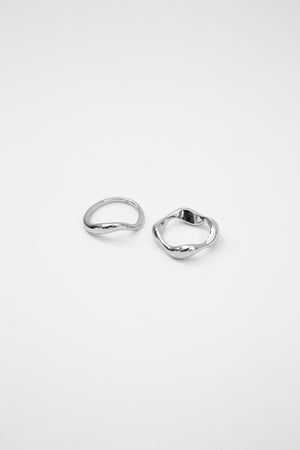 spate ring set / silver