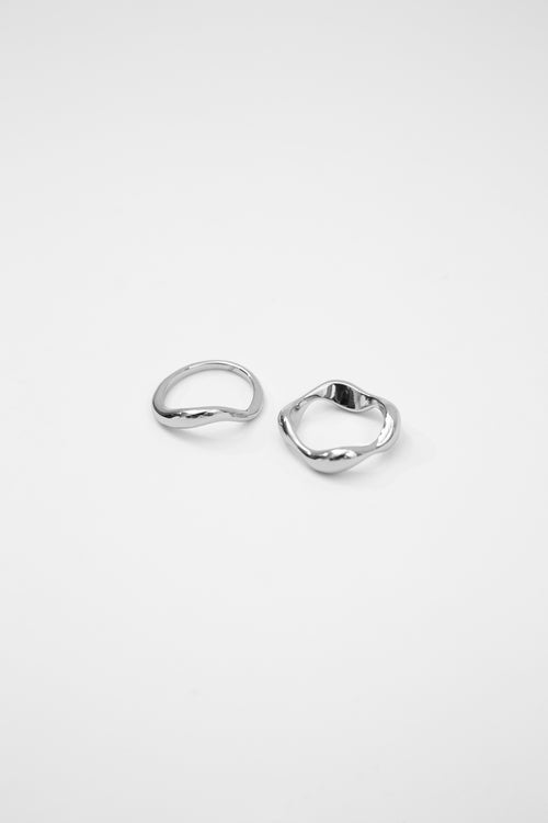 spate ring set / silver