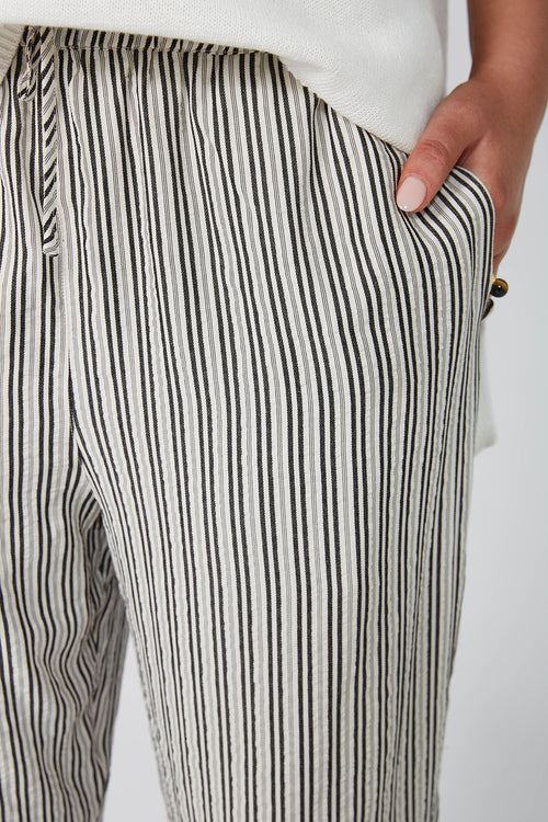dessa pant / ecru|black stripe