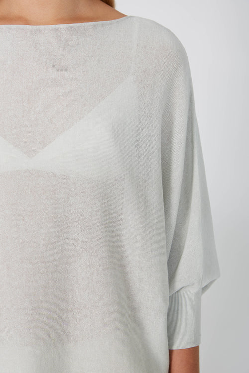 extension sleeve sweater / soft sage green