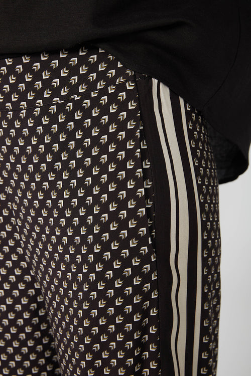 glow pant / black border print