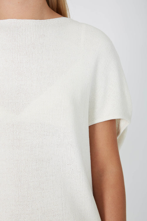 sphere sweater / white