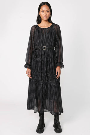 vital dress / double dot print