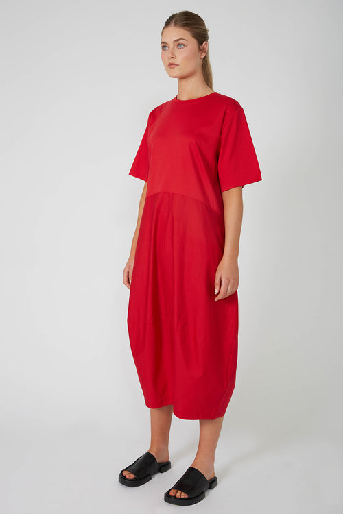 headspin dress / deep red