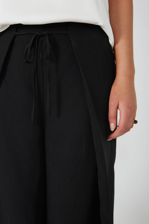 interlace pant / black