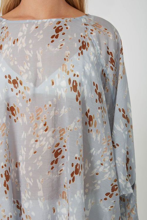 raven top / blue|tan scatter animal