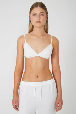 true bralette / vintage white