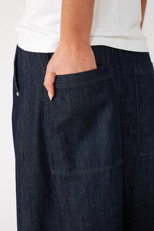 recede jean / dark indigo denim