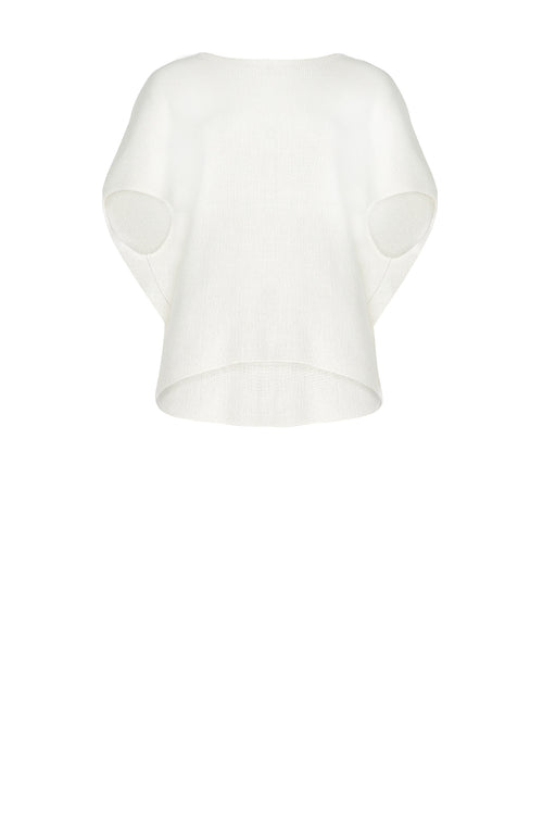 sphere sweater / white