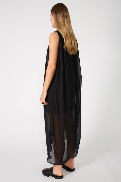 air sleeveless dress / black