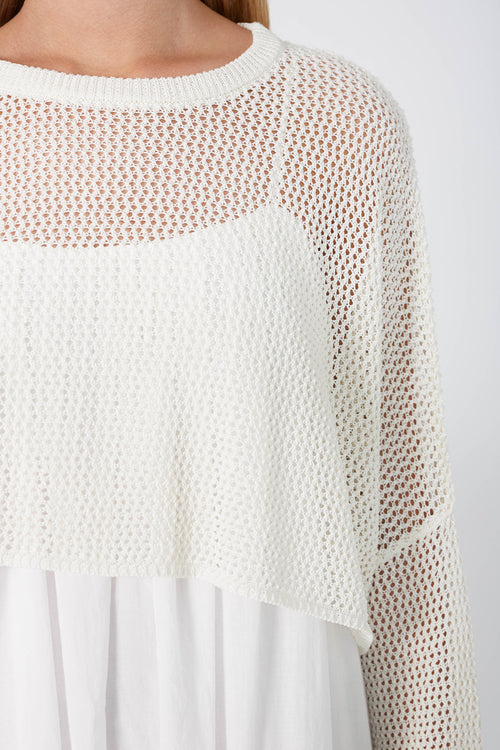 croppy crochet sleeve / ivory
