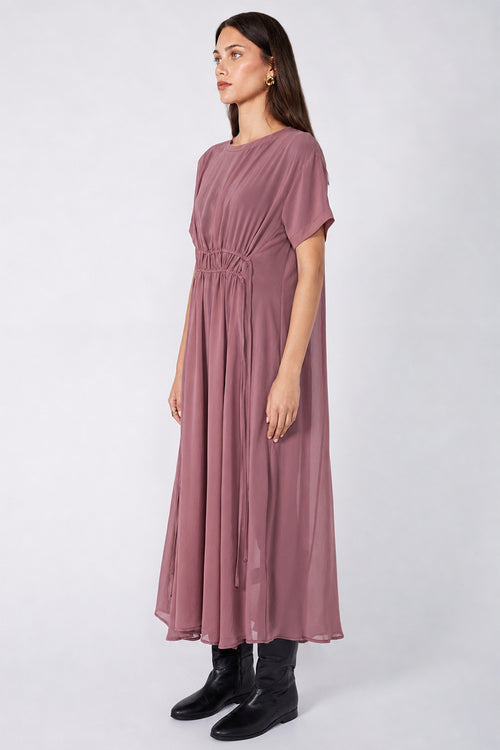 wisp midi dress / dusky mauve