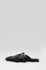 ballet buckle flat / black