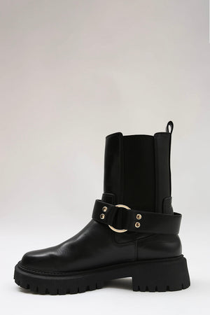chief mid boot / black|gold