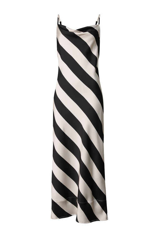 envisage dress / natural|black stripe