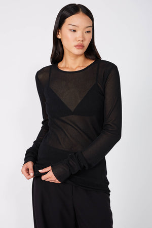 meshed skin / black