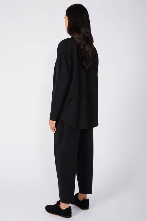 overturn top / black