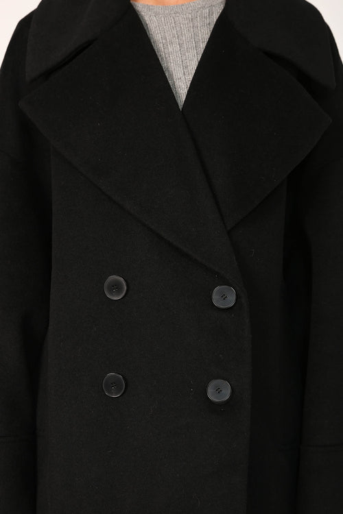 envelop coat / black