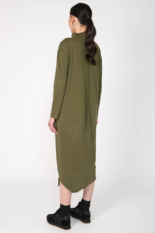 tracking dress / cactus green