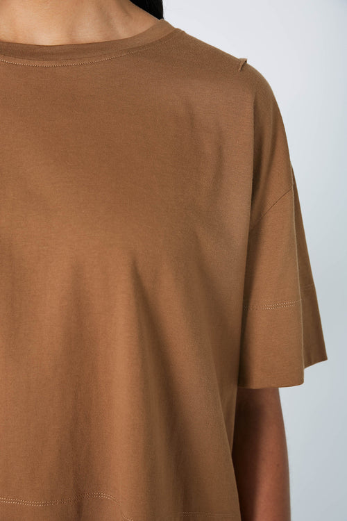 boxed tee / pecan brown