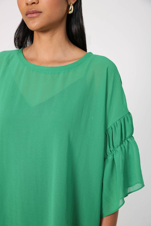 floating tee / bright green