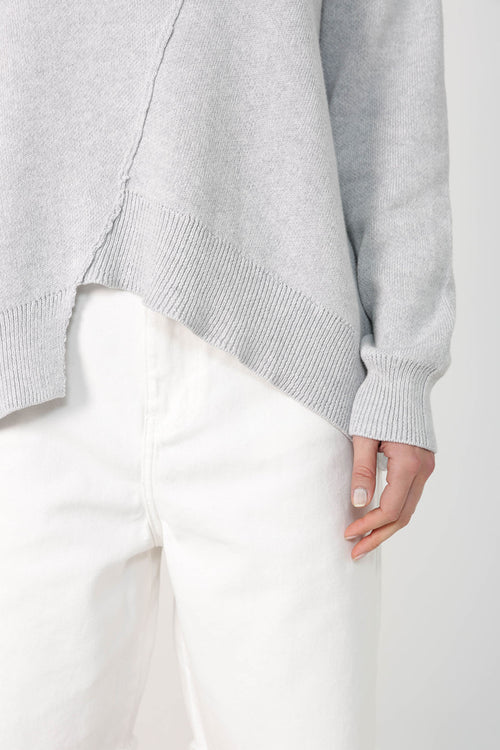 resulting sweater / grey marle|silver