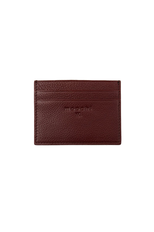 pebble card holder / crimson red