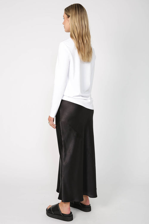 glide maxi skirt / black