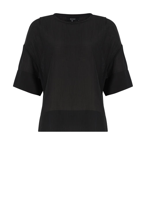 boxed top / black