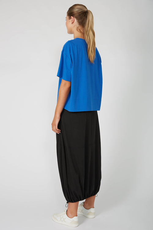 boxed tee / cobalt blue